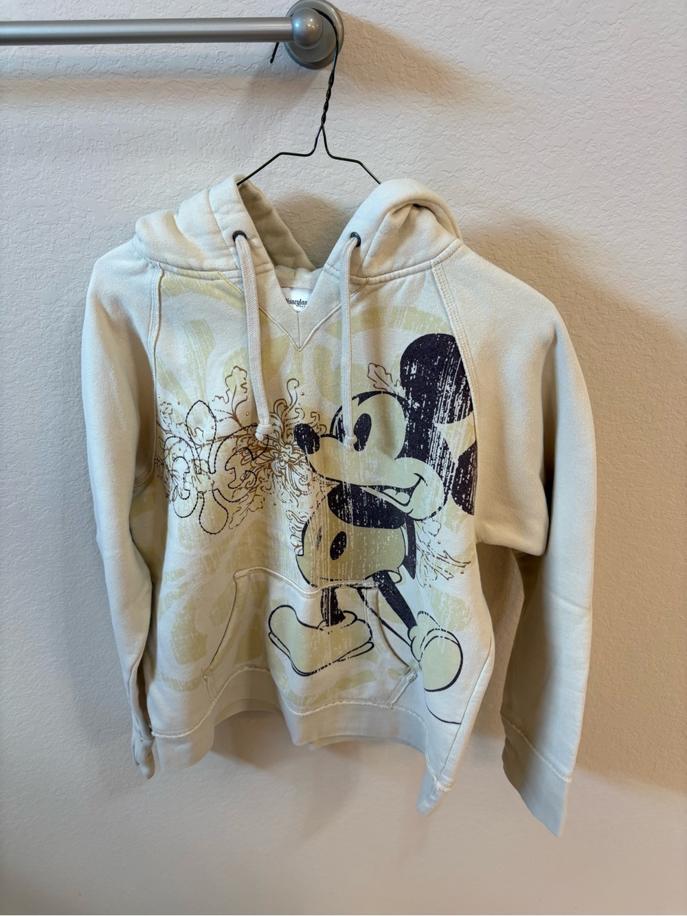 Disney Cream Beige Disneyland Resort Hoodie